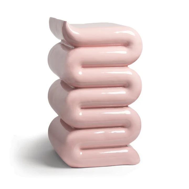 &klevering - Pillar Whip Beistelltisch, H 62 cm, pink