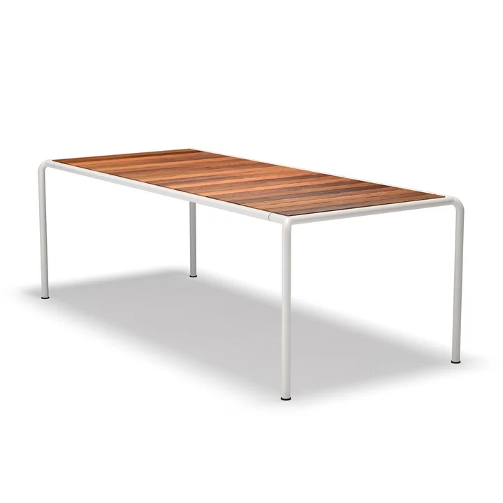 HOUE - Avanti Outdoor Esstisch, 222 x 98 cm, Esche / muted white
