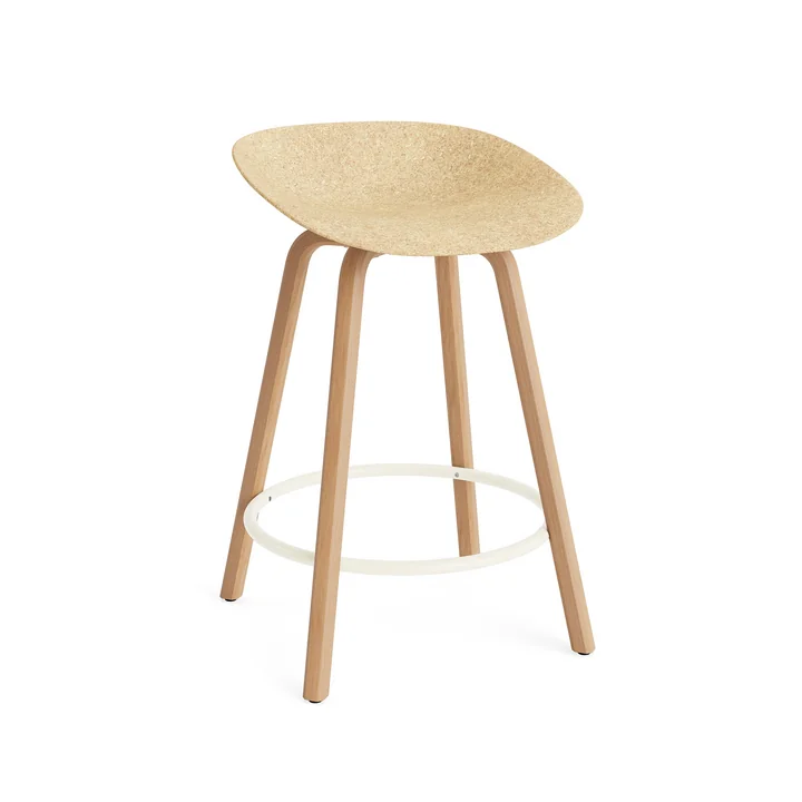 Normann Copenhagen - Mat Barhocker 65 cm, hemp / cream
