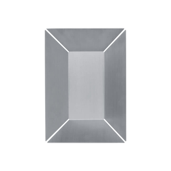 Ferm Living - Press Tablett, high, 21 x 30 cm, silber