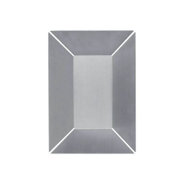 Ferm Living - Press Tablett, high, 21 x 30 cm, silber