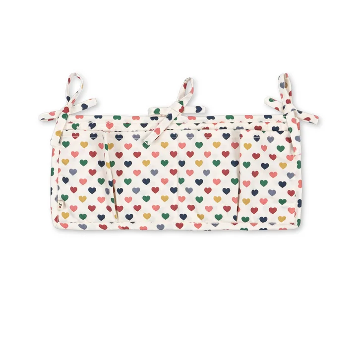 Konges Sløjd - Betttaschen gesteppt, coeur coloré