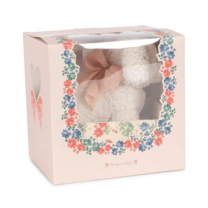 Konges Sløjd - Madeleine Kuscheltier mit Körbchen, Welpe, fiola