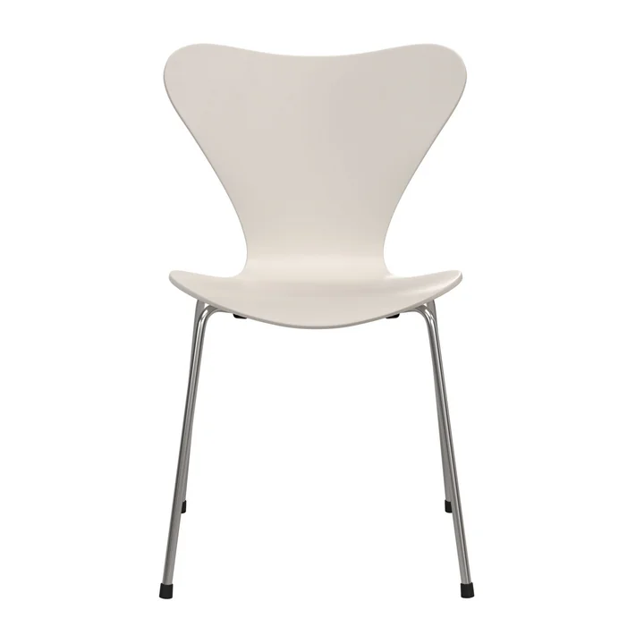 Fritz Hansen - Serie 7 Stuhl ungepolstert, verchromt / 7:14 AM beige (Special Edition 2025)