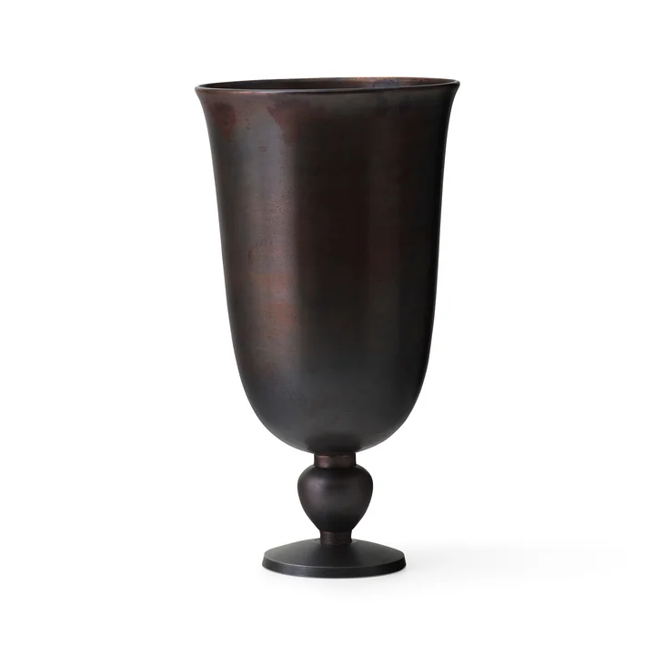 Audo - Pavot Vase, H 28,7 cm, dunkelbraun