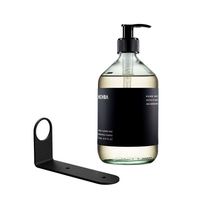Nichba Design - Wandhalterung für Seife, schwarz