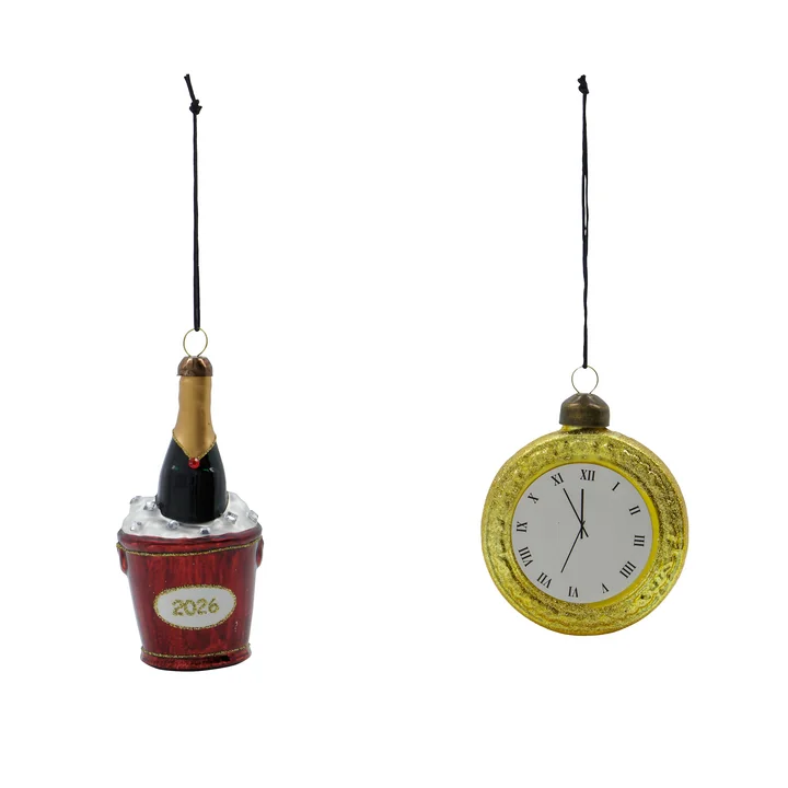 House Doctor - New Year 2026 Ornamente, gold