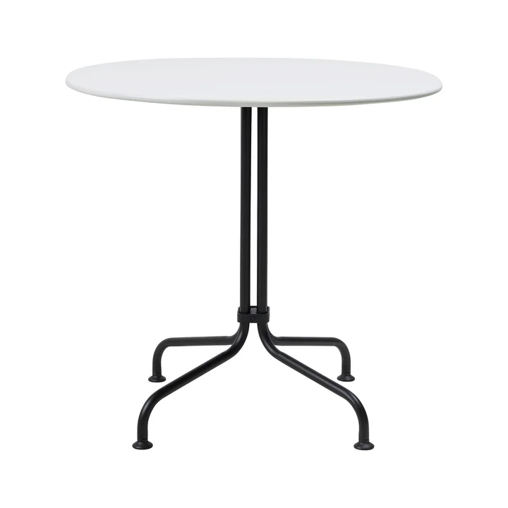 Gubi - Carmel Bistroesstisch, 75 x 75 cm, schwarz / clam white
