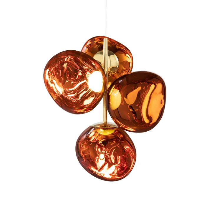 Tom Dixon - Melt Mini LED Kronleuchter, kupfer / gold