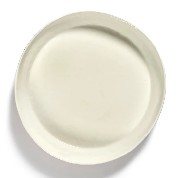 Serax - Feast Servierschale M, white / red stripes