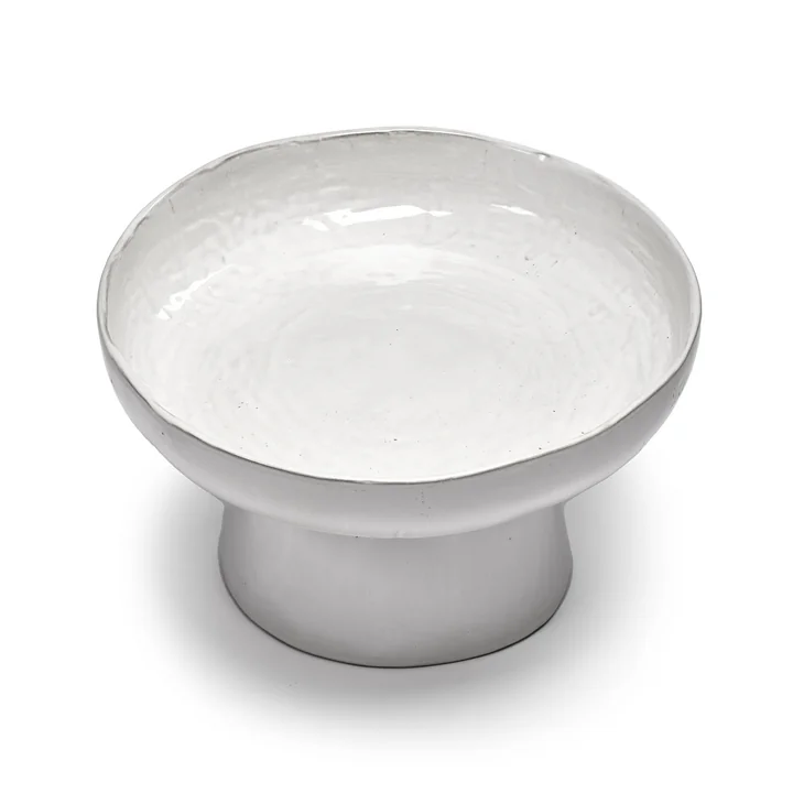 Serax - La Mère Servierschale mit Fuss, off-white