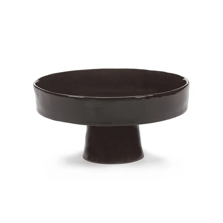 Serax - La Mère Tiefer Teller mit Fuss L, ebony