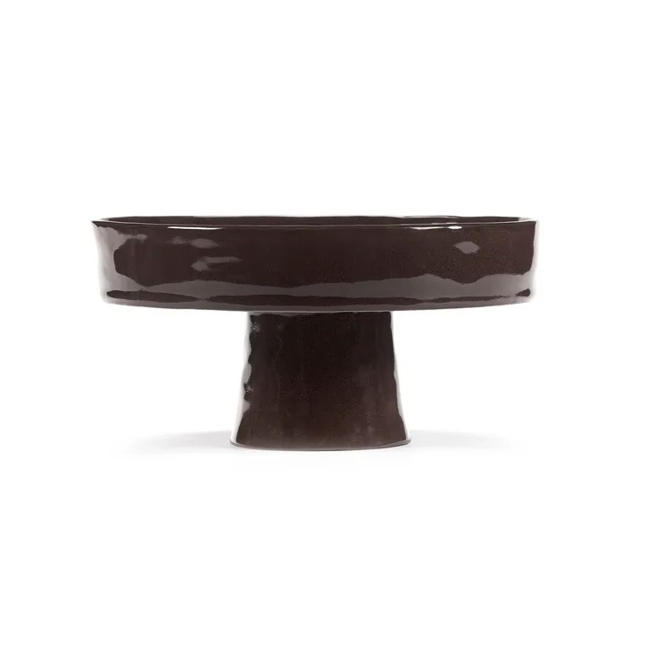 Serax - La Mère Tiefer Teller mit Fuss L, ebony