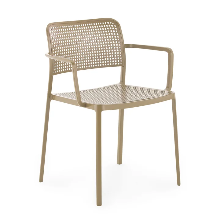 Kartell - Audrey Gartenarmlehnstuhl, beige