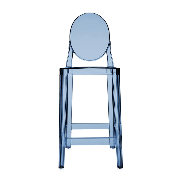 Kartell - One More Barhocker, 65 cm, puderblau
