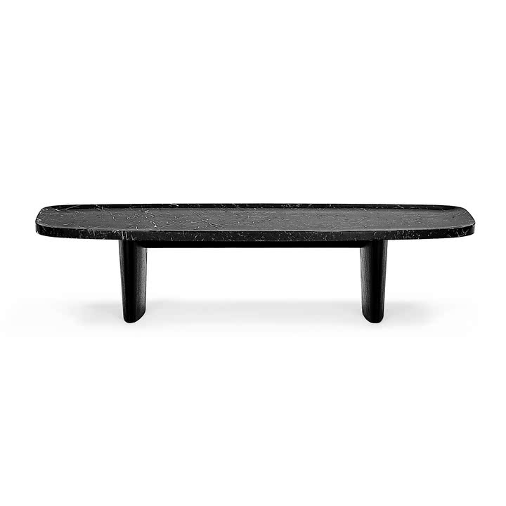 ClassiCon - Matéria Kaffeetisch, 160 x 70 cm, Marmor Nero Marquina / schwarz