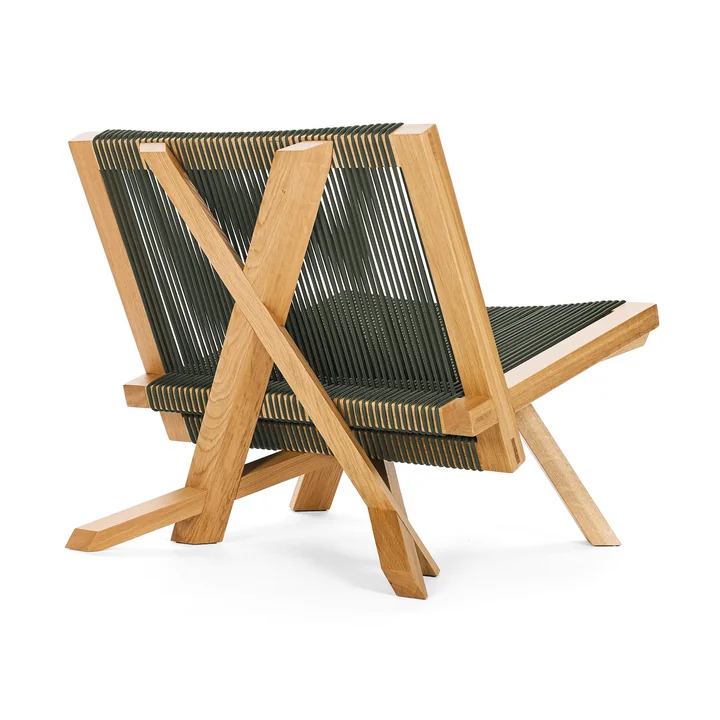 ClassiCon - Volkshaus Lounge Chair, Eiche natur / waldgrün 
