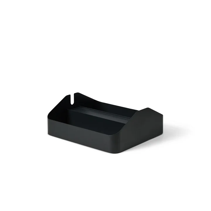Pedestal - Power Tray double, 25,5 x 27,5 cm, charcoal