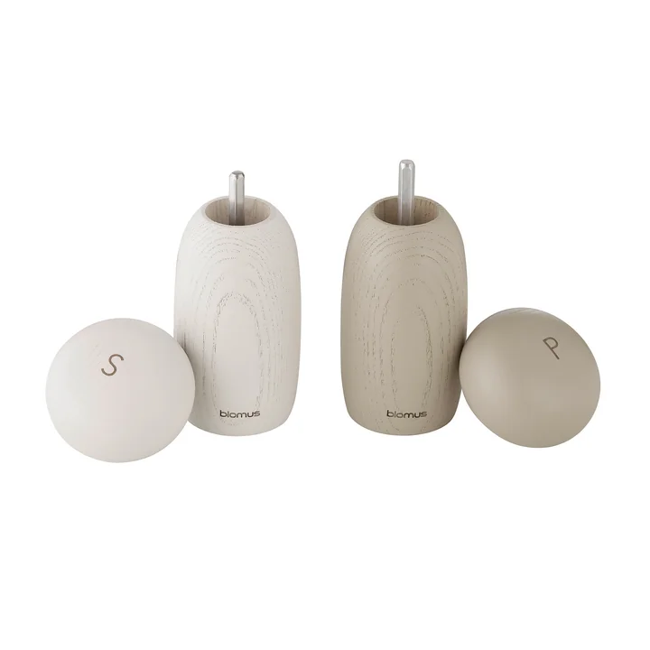 Blomus - Moli Salz- und Pfeffermühle, moonbeam / nomad (2er Set)