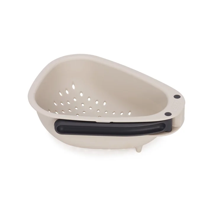 Joseph Joseph - Droplet Küchensieb mit faltbaren Griffen mini, stone