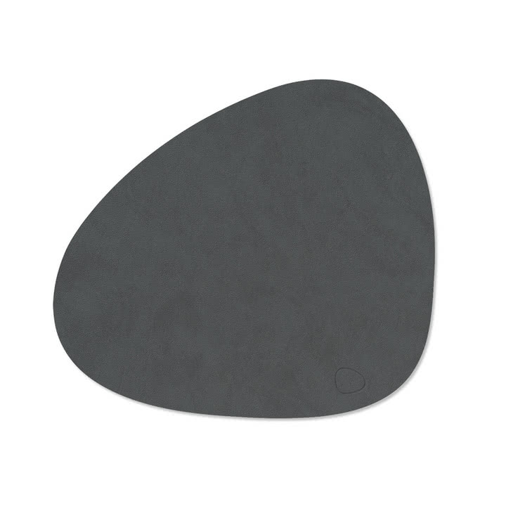Tischset Curve M, 31 x 35 cm, Nupo anthrazit von Lind DNA
