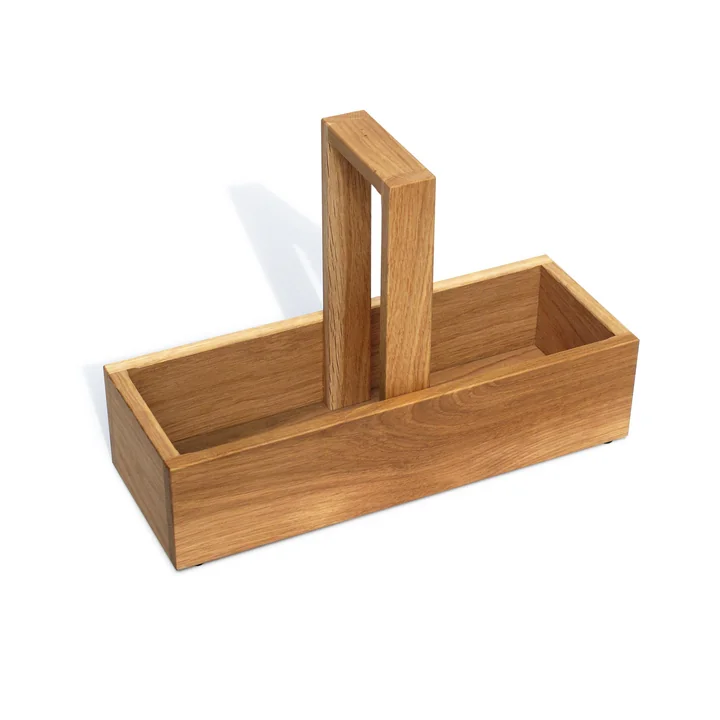 side by side - Tischbox Essig Öl, 29 x 10,5 cm, Eiche geölt