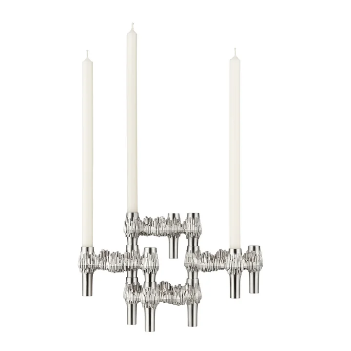Stoff Nagel - Quist Kerzenhalter, Chrom gebürstet