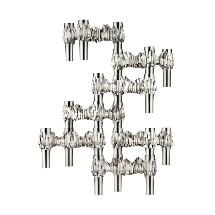 Stoff Nagel - Quist Kerzenhalter, Chrom gebürstet