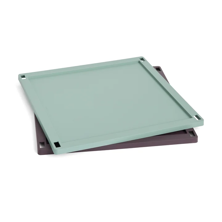 HAY - Colour Crate Square Deckel L, Kunststoff