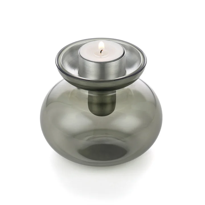 Zone Denmark - Inu Vase / Kerzenhalter, smoked grey