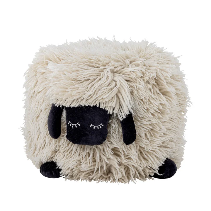 Bloomingville Mini - Dolly Pouf, 50 x 45 cm, weiss