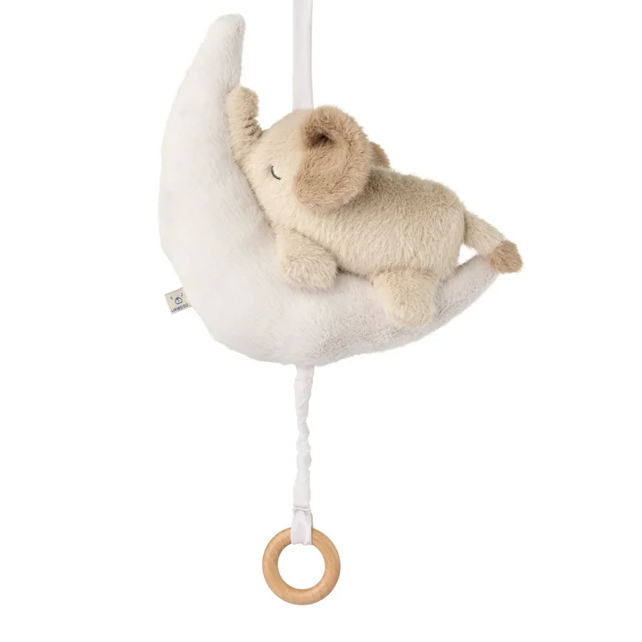 LIEWOOD - Mandy Musikmobile Baby-Elefant, mist / sandy