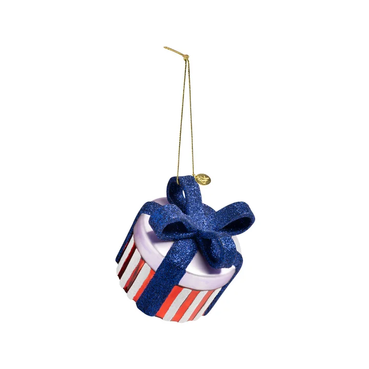 &klevering - Gift Ornamente, rot / mehrfarbig