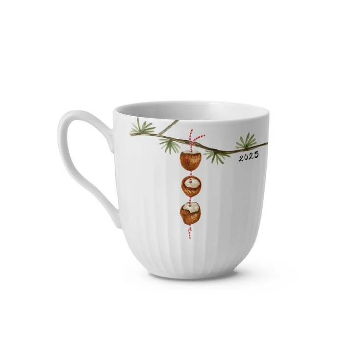 Kähler Design - Hammershøi Christmas 2025 Becher mit Henkel, 33 cl, weiss