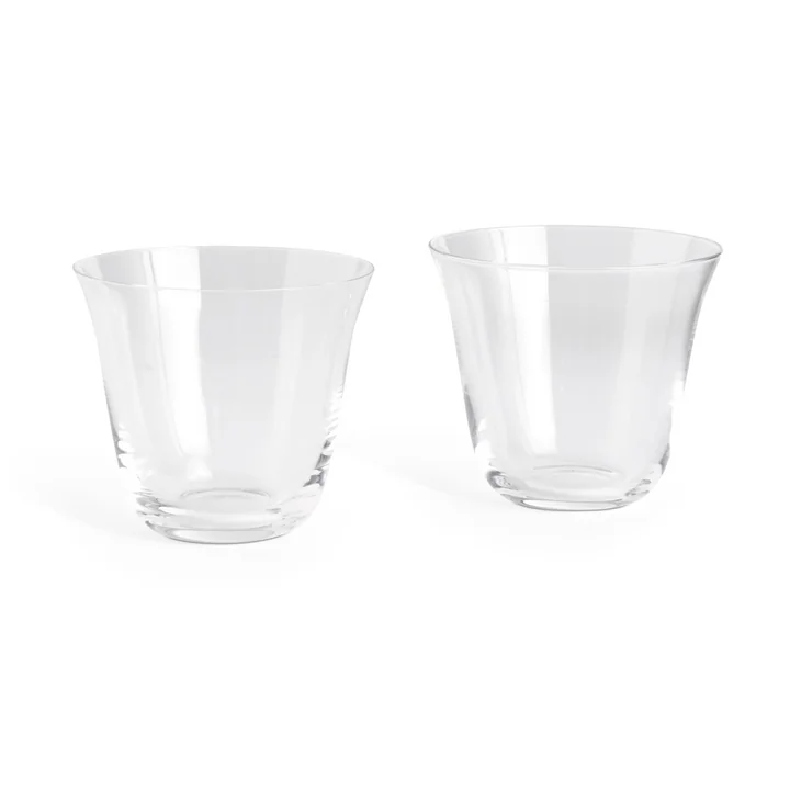 HAY - Curve Glas Tumbler, small, klar (2er-Set)