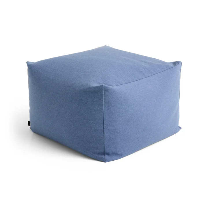 HAY - Story Pouf, H 40 cm, blau