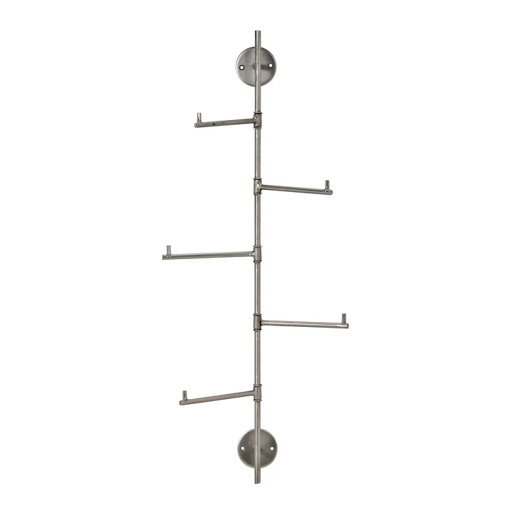 House Doctor - Flex Hakenleiste, H 70.5 cm, Silber-Finish