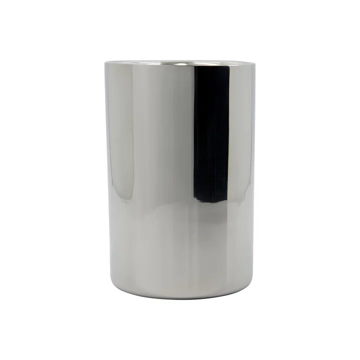 House Doctor - Kett Weinkühler, Ø 12,5 x H 18 cm, silber-finish