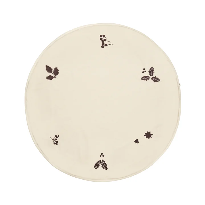 Ferm Living - Oak Weihnachtsbaumdecke, Ø 120 cm, natur