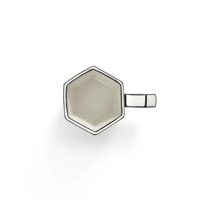 Serax - Carte Blanche Double Espressotasse, weiss / schwarz