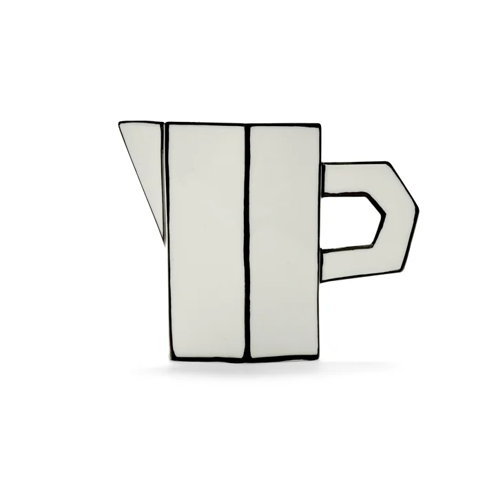 Serax - Carte Blanche Krug, weiss / schwarz