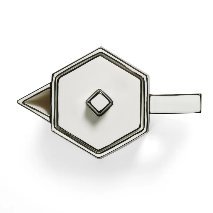 Serax - Carte Blanche Teekanne, weiss / schwarz