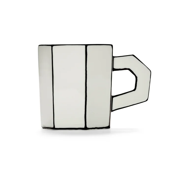 Serax - Carte Blanche Teetasse, weiss / schwarz 