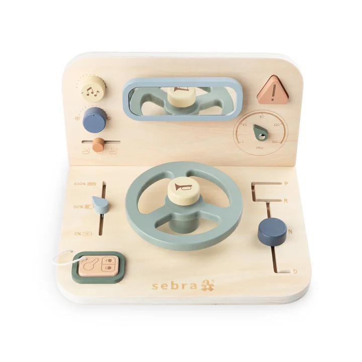 Sebra - Aktivitätstafel Auto, mehrfarbig