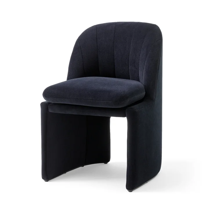 &Tradition - Loafer SC106 Dining Chair, dunkelgrau (Stoff Kvadrat Gentle 0193)