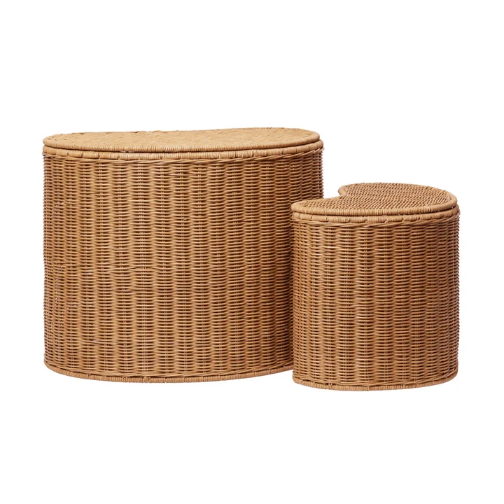 Ferm Living - Willora Aufbewahrungskorb, natur (2er Set)