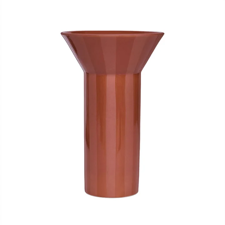 OYOY - Luonto Vase, H 25 cm, terracotta