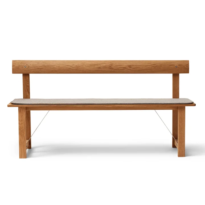 Form & Refine - Sitzauflage für Position Sitzbank 155, grau (Kvadrat Hallingdal 65 0227)