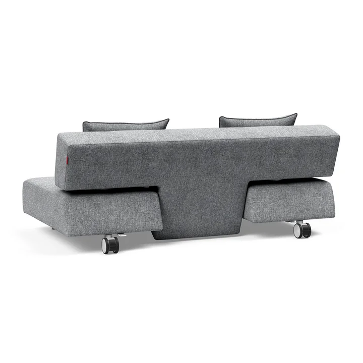 Innovation Living - Long Horn Deluxe Excess Schlafsofa, 210 x 114 cm, grau (565 Twist Granite)