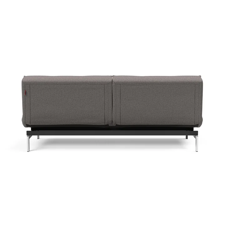 Innovation Living - Splitback Schlafsofa, 210 x 89 cm, chrome / grau (521 Mixed Dance)